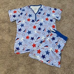 little sleepies women’s pajama set 
Stars and Stripes